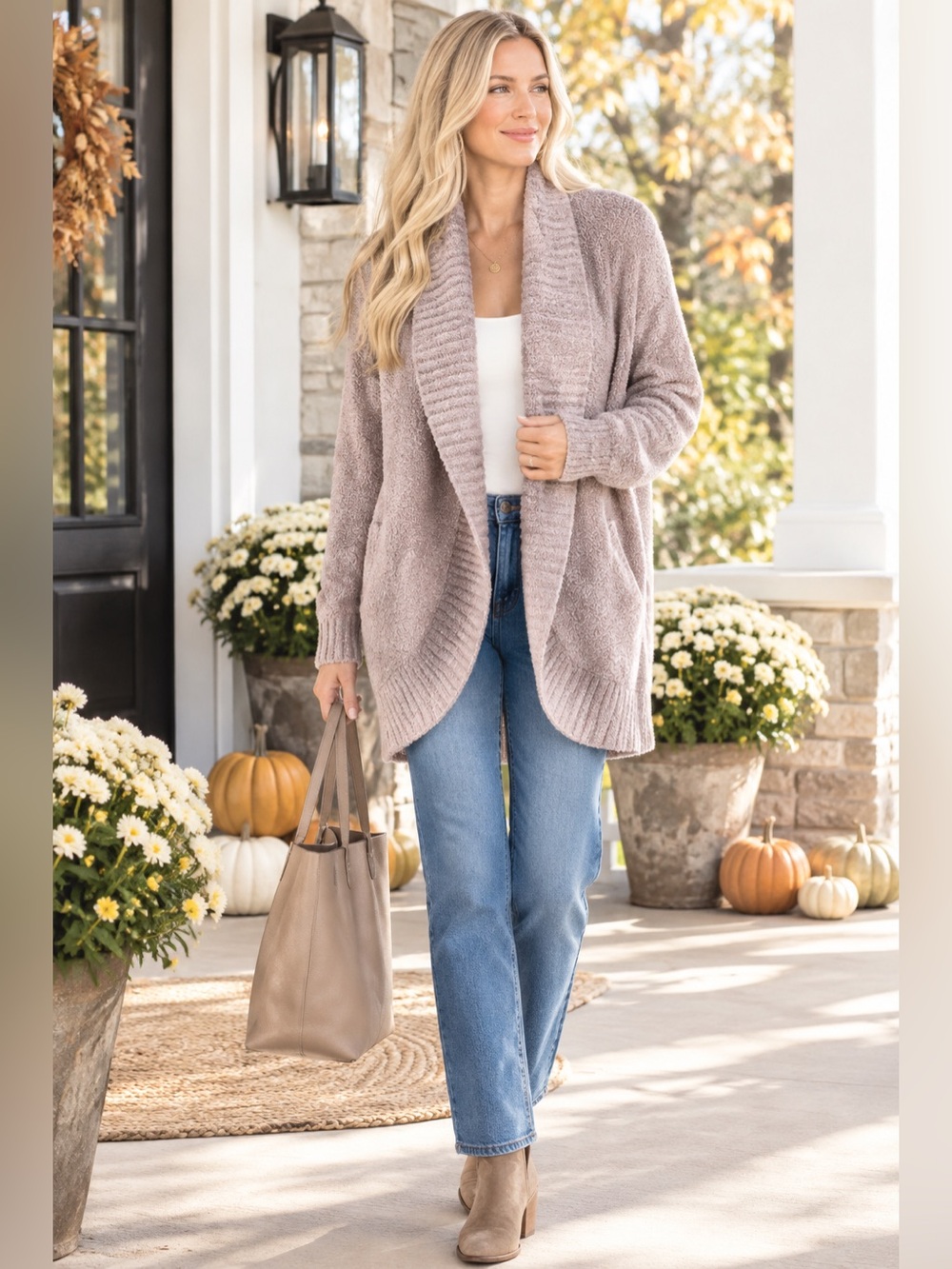 Barefoot Dreams CozyChic® Chenille Shawl Cardi